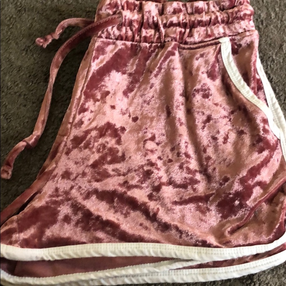 velvet shorts